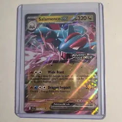 Pokemon TCG Salamence EX 114/159 Journey Together Stamped Promo Holo - Image 1