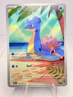 Pokemon TCG: Misty's Lapras 194/182 Destined Rivals Illustration Rare - Image 1