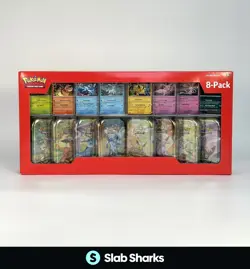 POKEMON TCG SCARLET & VIOLET PRISMATIC EVOLUTIONS MINI TIN 8-PACK BOX - Image 1