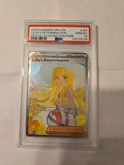 Lillies Determination 184 PSA 10 Gem Mint Pokemon TCG Mega Evolution Card - Image 1
