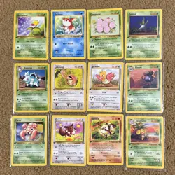 Pokemon Cards Jungle Series Lot Of 12 1st Edition WOTC 1999-2000 Vintage - Image 1