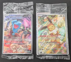 Pokemon 2 Card Sealed BSP Lot. Prismatic Evolutions Eevee Rocket's Wobbuffet - Image 1