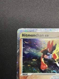 Pokemon TCG Hitmonchan EX Ruby and Sapphire Holo Ultra Rare Card 98/109 DAMAGEDU - Image 3