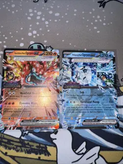 Hearthflame & Wellspring Mask Ogerpon Ex 040 /064 Promo 2 Card Stamped Set NM - Image 1