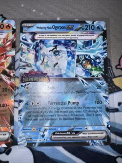 Hearthflame & Wellspring Mask Ogerpon Ex 040 /064 Promo 2 Card Stamped Set NM - Image 3