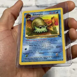 Pokemon Omanyte 52/62 Fossil Set Common NM/MT Never Played Card Vintage Vtg TCG - Image 2