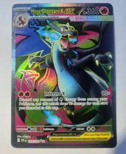 Mega Charizard x EX 109/094 and EX 013/094 Phantasmal Flames NM 2 Card Lot ME02 - Image 2