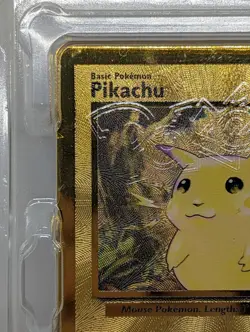 Pokemon Celebrations Gold Metal Charizard & Pikachu cards in original packaging - Image 5