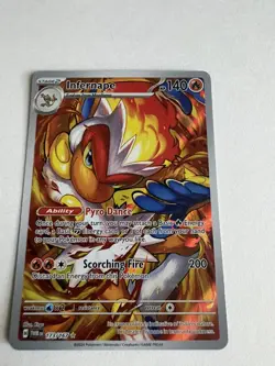Pokemon TCG Infernape Card Twilight Masquerade Illustration Rare 173/167 - Image 3
