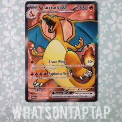 Pokemon Card Charizard Ex 183/165 Secret Rare Scarlet Violet Pokemon 151 Singles - Image 1