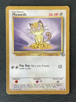 Meowth 56 Gold Border Promo 1999 Miscellaneous Cards & Products MCAP Fruit Roll - Image 2