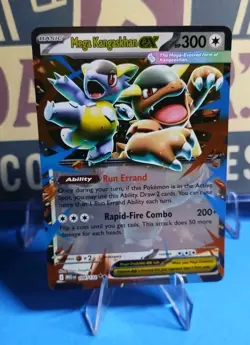 Pokemon 🔥 Mega Kangaskhan EX Card Holo Rare 300 HP Trading Card 😯😯 - Image 1