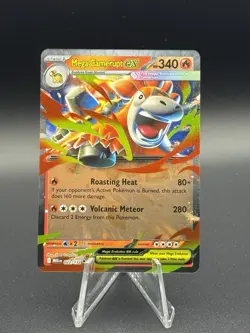Mega Camerupt ex 022/132 Mega Evolution Pokemon Cards DOUBLE RARE HOLO Near Mint - Image 1