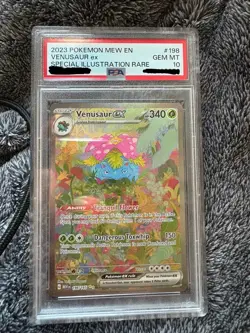 Pokemon TCG Venusaur EX Card 198/165 Scarlet & Violet 151 Sir PSA 10 Gem Mint - Image 1
