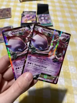 Pokemon Mewtwo EX Ultra Rare Holo TCG Card 62/162 XY Breakthrough - Image 1