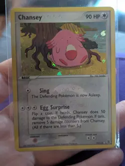 Pokemon EX FireRed & LeafGreen Chansey Card 19/112 Reverse Holo Rare MP - Image 1