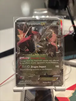 Pokemon TCG Tyrantrum EX Black Star Promos Holo Card XY70 LP - Image 1