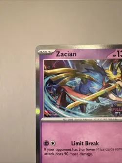 Zacian 015 Pokemon Card Mega Evolutions Promo Holo Near Mint - Image 3