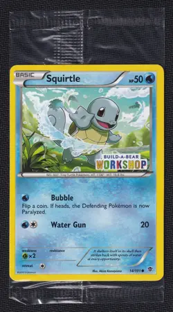 Pokemon Squirtle Build-A-Bear Promo Card Sealed - Image 1