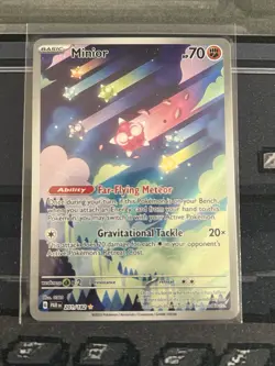 Pokemon TCG Minior Card 201/182 Paradox Rift Holo Illustration Rare NM Condition - Image 1