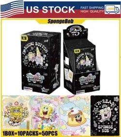 *US STOCK* Spongebob 25th Anniversary Kayou Booster Box 50 Trading Card's - Image 1