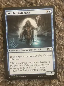 Amphin Pathmage Magic 2015 (M15) Magic The Gathering #45 Common - Image 1