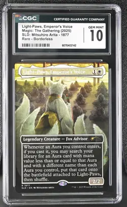 LIGHT-PAWS, EMPEROR'S VOICE Secret Lair Rare CGC 10 MTG [Nostalgium] - Image 1