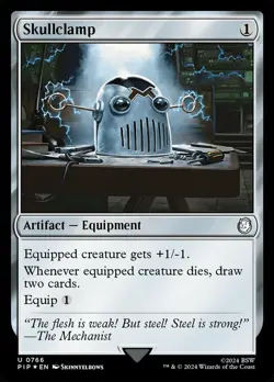 1x Skullclamp - Surge Foil NM-Mint, English Universes Beyond: Fallout MTG Magic - Image 1