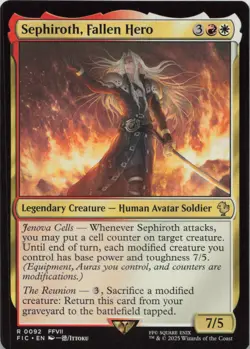Sephiroth, Fallen Hero R Commander: FINAL FANTASY 92 NM MTG - Image 1