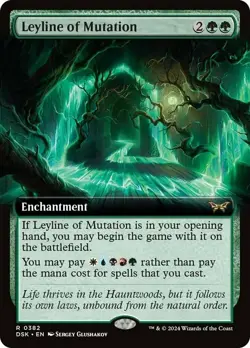 Leyline of Mutation - Extended Art - Duskmourn: House of Horror #0382 MTG Magic - Image 1