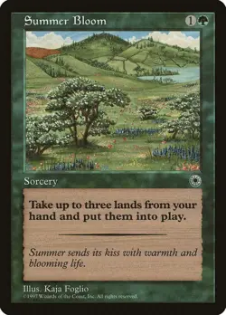 Summer Bloom Portal Green Rare MAGIC THE GATHERING MTG LP - Image 1