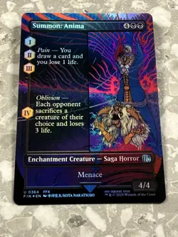 Summon: Anima (Borderless) #364 FOIL MTG Final Fantasy FIN NM X1 - Image 1