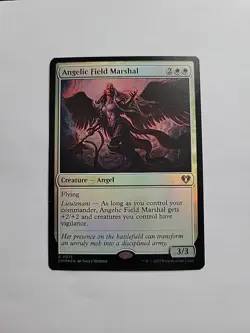 MTG - Angelic Field Marshal Commander Masters Foil Rare #0013 - Image 1