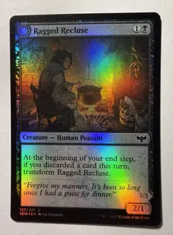 MTG Magic the Gathering Ragged Recluse (127/596) Innistrad Crimson Vow LP FOIL - Image 1