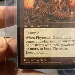 MTG Magic the Gathering Phyrexian Dreadnought 1996 - Image 5
