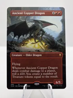 MTG Commander Legends Ancient Copper Dragon Borderless #368 Near Mint - Image 3