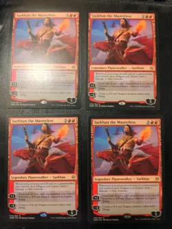 4x Sarkhan the Masterless NM, English War of the Spark MTG Magic unplayed x4 - Image 1