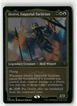 Magic the Gathering Derevi, Empyrial Tactician Foil Etched Commander Legend #518 - Image 1