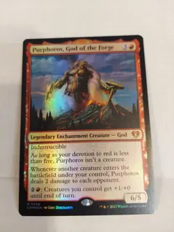 Purphoros, God of the Forge Commander Masters Foil - Image 1