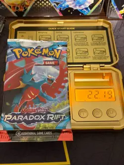 22.19g - Paradox Rift Pokemon Booster Pack, Sealed & Weighed (#7) - Image 1