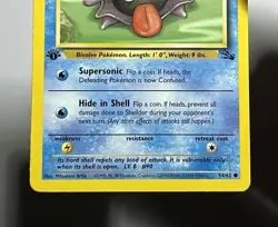 Shellder 54/62 (LP) 1st Edition Common Fossil Set 1996 WOTC Pokemon Card - Image 4