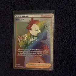 Marnie Full Art 208/202 Rainbow Rare Sword & Shield Pokemon TCG Near Mint - Image 1