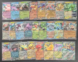 Lot of (25) Pokemon Double Rare Ex Lot. Clefairy, Garchomp, Greninja, Pikachu - Image 1