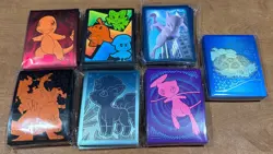 Pokemon TCG Charizard UPC/ ETB Sleeves 7 Sealed Pack Bundle 65 ct EACH MEWTWO 🔥 - Image 1