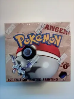 Pokemon 1999 1st edition Fossil Booster Box Factory Sealed - Image 1
