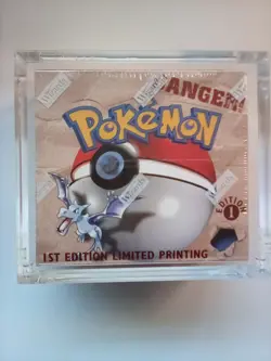 Pokemon 1999 1st edition Fossil Booster Box Factory Sealed - Image 2