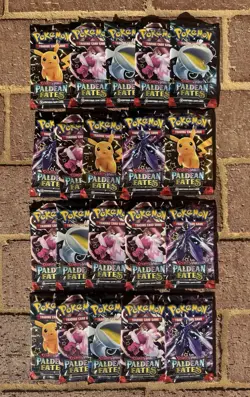 Paldean Fates Booster Pack Lot 20 Factory Sealed Pokemon Packs Fast Shipping! - Image 1