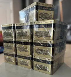 2022 YuGiOh TCG 10 Brand New Factory Sealed Tin of the Pharaohs Gods - Image 1