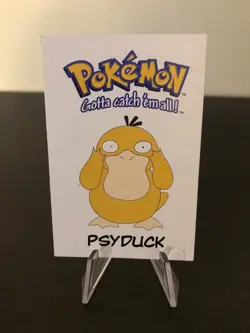 Pokemon Psyduck #54 White Paper Card Collectibles Nintendo 1998 - Image 1