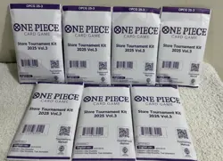 7 Pack Lot of One Piece Card Game Store Tournament Kit 2025 Vol. 3 - Image 1